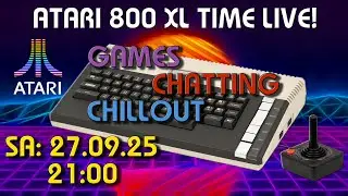 #2419 Atari 800 XL Time Live! Gem&uuml;tlich ein paar 8Bit Games auf meinem 800 XL Zocken und Chillen!