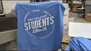 Printing a HUGE 30&rdquo; x 30&rdquo; Logo on a Custom Stadium Blanket | Personalized Outdoor Blankets