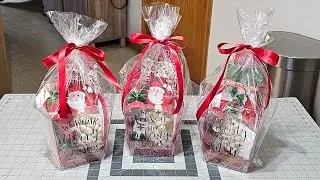 #dollartree Diy Dollar Tree  Christmas gift baskets