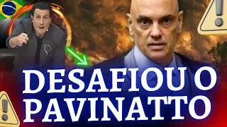 Moraes desafia Pavinatto que surta e quase sobe em cima da mesa ao vivo