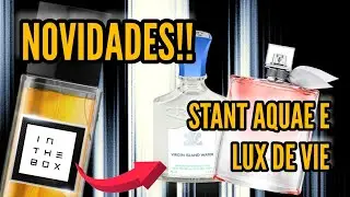 STANT AQUAE E LUX DE VIE 😯 NOVIDADES DA IN THE BOX PERFUMES ✌🏼 PRIMEIRAS IMPRESS&Otilde;ES