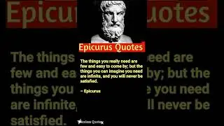 Epicurus Famous Quotes Of All Time । #thought #short