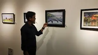 visit exhibition at budha Art  gallery (Bk college of Art and craft)