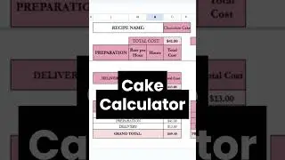 Cake Pricing Guide, Cake Cost Calculator, Cake Calculation for Beginners, Bakery Price Calculator