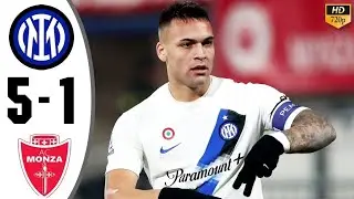 Inter Milan vs Monza 5-1 Highlights & All Goals 2024 HD