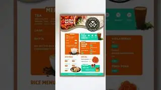 Restaurant menu design #shorts #shortvideo #menu