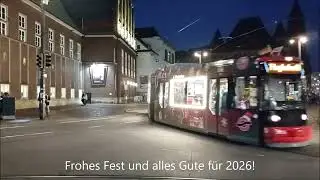 [Bremen] BSAG Weihnachtsbahn Tw 3055 (17.12.2025)