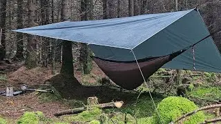 Camping During Heavy Rain In The Wicklow Mountains