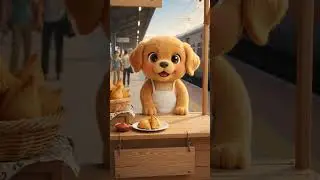 Dog selling garma samosas🐕 #dog #samosas #shorts #shortvideo