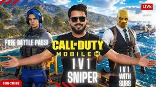 🔴 CODM LIVE | 1v1 With Viewers ⚔️ | Rank Push Grind 🚀| FREE BP/CP GIVEAWAY 🎁🔥 | @callofdutymobile
