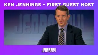 Ken Jennings Jeopardy! First Guest Host | JEOPARDY!