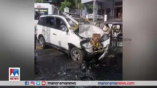 ശബരിമല തീര്&zwj;ഥാടകര്&zwj; സഞ്ചരിച്ച വാഹനങ്ങള്&zwj; കൂട്ടിയിടിച്ച് എട്ട് പേര്&zwj;ക്ക് പരുക്ക്| Ranni Accident