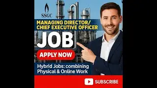 SSGC Jobs 2025 | Managing Director/CEO | Salary Rs. 950,000