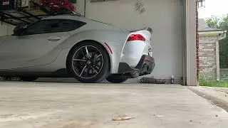 MK5 Supra catless downpipe and tomei exhaust cold start