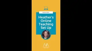 Heather's Online Teaching Set Up #shorts