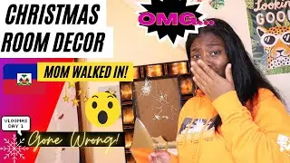 CHRISTMAS ROOM DECOR GONE WRONG Funny Reaction! VLOGMAS DAY 1 | BreenuhX