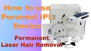 How to use Nexlux Lobe Moky Homelight IPL (HPL) Laser Hair Removal TM29575