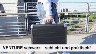 Schwarzer Aluminium-Aktenkoffer ALUMAXX VENTURE