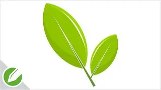 Small Green leaf Drawing with CorelDraw | Flat Vector Style | Drawing | CorelDraw Tutorial