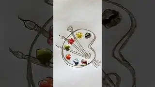 Nothing but just an artist palette..🎨#drawing #satisfyingart #artwork #shortsfeed #youtube