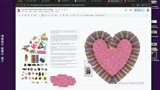 GOOGLE DRAWING ART PROJECT - PAGE HODEL INSPIRED HEART COLLAGE