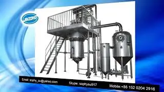 Extraction & concentration pilot plant