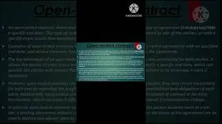 #Open-ended Contract #types of contracts #indiancontractact1872 #BusinessRegulations#contract law