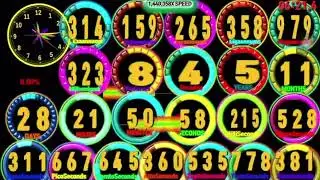 [Speed feeling] Pi Number 314exaannums 159peta 265tera 358giga 979maga countup alarm🔔nano pico