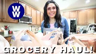 BIG WW GROCERY HAUL FOR WEIGHT LOSS - NEW FOOD FINDS & POINTS INCLUDED  FOR WEIGHT WATCHERS!