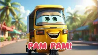 The Auto Rickshaw Song! 🛺 Pam Pam Pam! | Fun English Rhyme