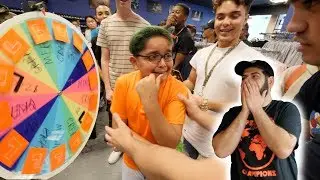YEEZY SPIN WHEEL GAME! (HE ACTUALLY CRIED)