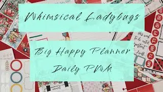 Big Happy Planner Daily | PWM using @cutecutcraft LadyBug Stickers