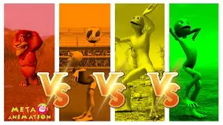 Color Dance Challenge Dame Tu Cosita vs Patila vs Alex vs Cosita FIFA | META ANIMATION