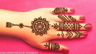Simple & Very Easy Mehndi Design For Back Hand 🌿 Latest Viral Henna Design 