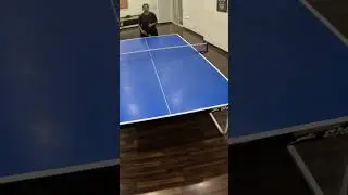 Lobbed sidespin deflects away | #shorts #tabletennis #pingpong #ontheline