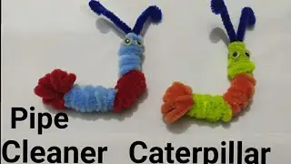 How to make pipe cleaner caterpillar ....pipe cleaner craft/easy craft