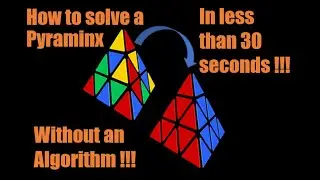 How to solve a pyraminx cube for beginners without an algorithm easily | Become a sub 30 in Pyraminx