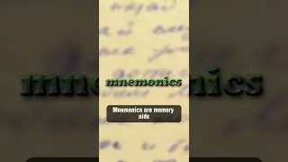 🔍 How MNEMONICS Make Learning EASY! 🧠 #mnemonics #memory #shorts