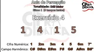 Aula de Percep&ccedil;&atilde;o Para INICIANTES (Graus 1 4 1 5) Tonalidade de D&oacute;# Maior