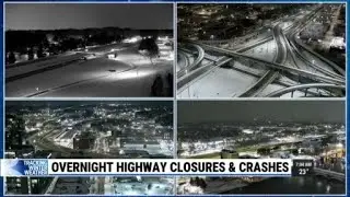 West Michigan overnight highway closures and crashes
