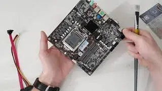 Распаковка материнской платы Huananzhi B250M-I DDR3 LGA 1151 mITX