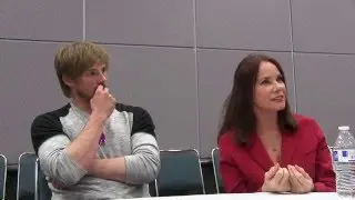 Damien interview with Bradley James and Barbara Hershey