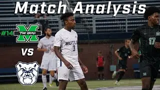 Game Analysis Butler vs #14 Marshall | D1 College Soccer