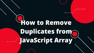 JavaScript Tutorial in Hindi #38 Remove duplicate values from JS array