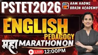 PSTET 2026 ENGLISH PEDAGOGY | MAHA MARATHON | PREVIOUS YEAR QUESTIONS || Aam Aadmi Brain Academy