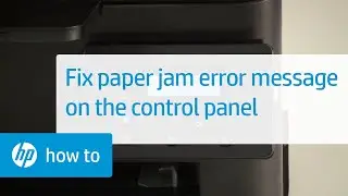 Paper Jam Error Message Displays on the Control Panel | HP Printers | HP