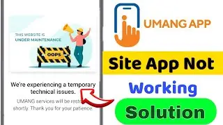 Umang Service Will be restored shortly. | we're experiencing a temporary technical issues Umang app
