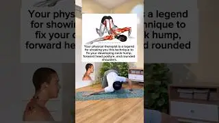 Neck Hump, Forward Head Posture & Rounded Shoulders Correction Exercise! #posturecorrection