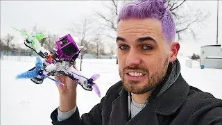 CRASHING DRONES IN SNOW!