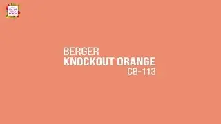 November 2018 - Berger Color of the Month | Knockout Orange